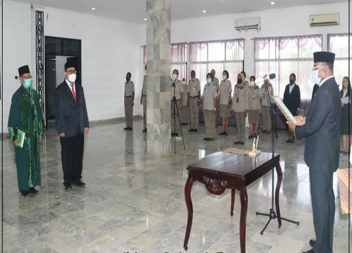 Kakanwil BPN Jayapura Lantik Pejabat Administrator Baru