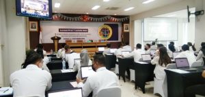 Peserta ujian PPAT Sesi Pertama (4/11) di Aula Nusantara Gedung PPSDM, Cikeas Bogor