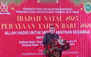 Wamen ATR BPN RI, Ossy Dermawan saat memberikan sambutannya