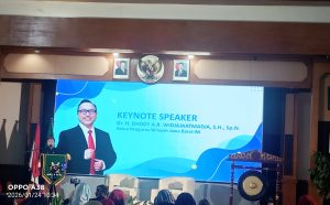 Ketua Pengwil Jabar Dr. H. Dhody A.R Widjajaatmadja, S.H., Sp.N, saat memberikan sambutannya
