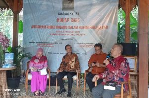 Anggota MKP Herdimansyah Haidirsyah saat memberikan narasi pendek pematik diskusi